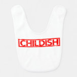 Childish Stamp Baby Bib