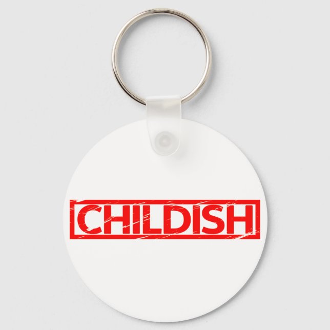 Childish Stamp Keychain (Front)