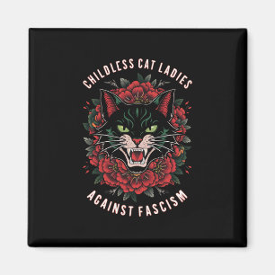 Childless Cat Ladies Against Fascism Magnet