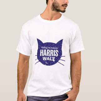 Childless Cat Ladies for Harris Walz 2024 T-Shirt