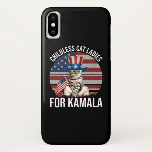 Childless Cat Ladies For Kamala iPhone X Case