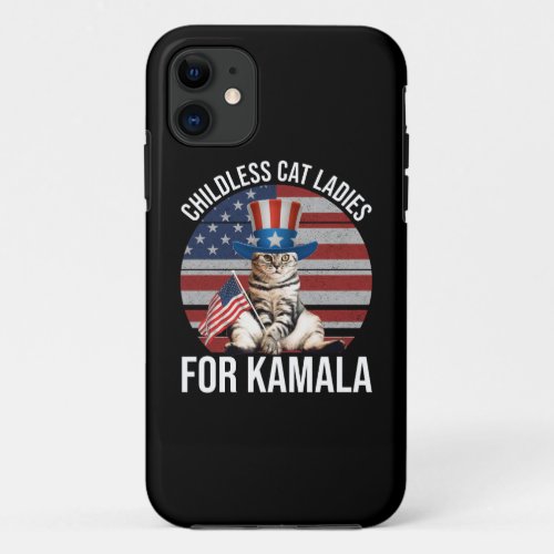 Childless Cat Ladies For Kamala iPhone 11 Case