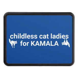 Childless cat ladies for Kamala funny cats blue Hitch Cover