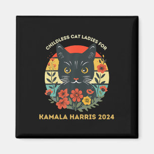 Childless Cat Ladies For Kamala Harris 2024 Electi Magnet