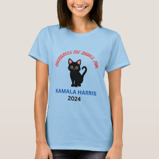 Childless Cat Ladies for Kamala Harris 2024 T-Shirt