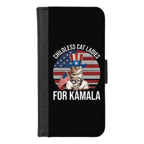 Childless Cat Ladies For Kamala iPhone 87 Wallet Case