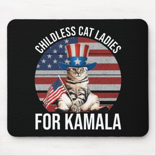 Childless Cat Ladies For Kamala Mouse Pad