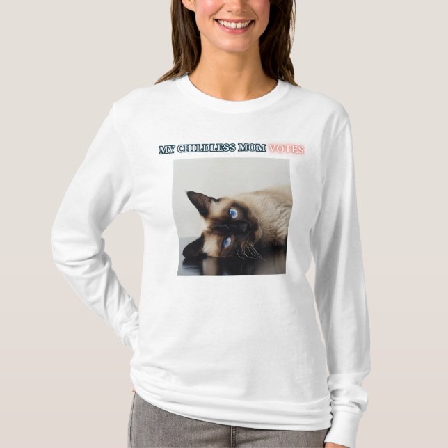Childless Cat Ladies Pro Democracy  T-Shirt (Front)