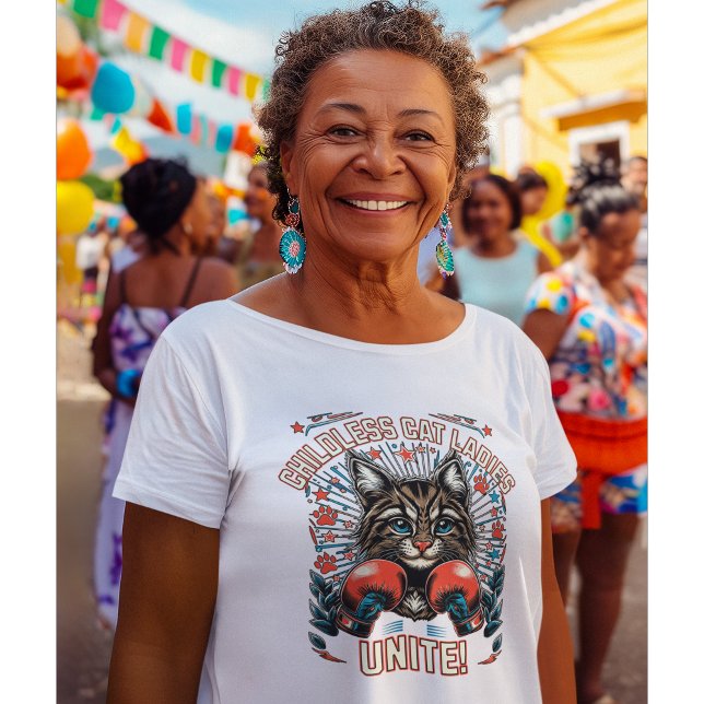 Childless Cat Ladies Unite 2024 election T-Shirt (Creator Uploaded)