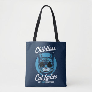Childless Cat Ladies Vote Blue Democrats US 2024 Tote Bag