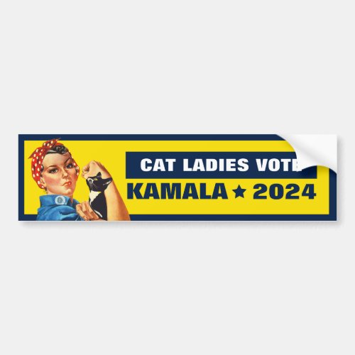 Childless Cat Ladies Vote Bumper Sticker