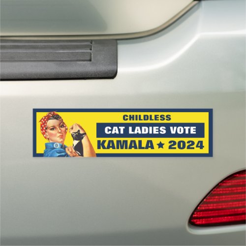 Childless Cat Ladies Vote Car Magnet