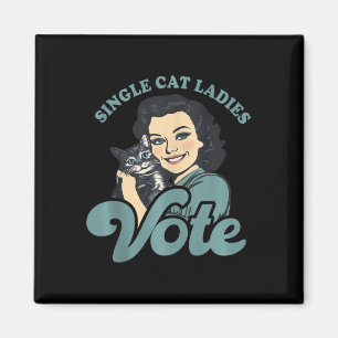 Childless Cat Ladies Vote Kamala Harris 2024 Democ Magnet