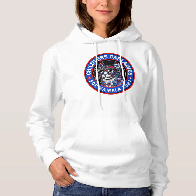 Childless Cat Ladies Vote Kamala US 2024 Dems Hoodie Zazzle