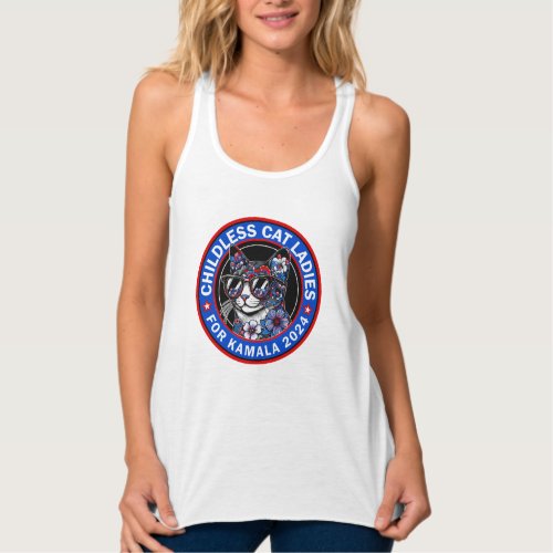 Childless Cat Ladies Vote Kamala US 2024 Dems  Tank Top