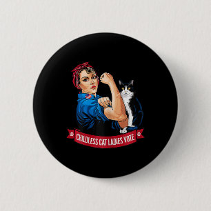 Childless Cat Ladies Vote Women Political Voting E Button