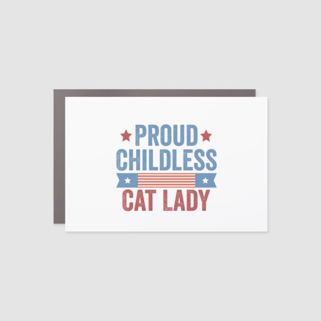 Childless Cat Lady 2024 Car Magnet (Front)