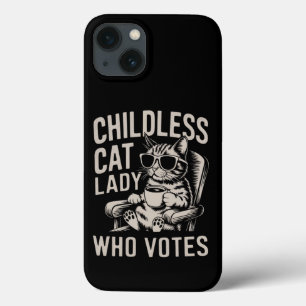 Childless Cat Lady 2024 Election Vote Kamala iPhone 13 Case