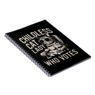 Childless Cat Lady 2024 Election Vote Kamala  Notebook