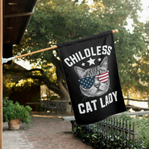 Childless Cat Lady 2024  House Flag