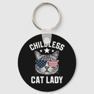 Childless Cat Lady 2024 Keychain