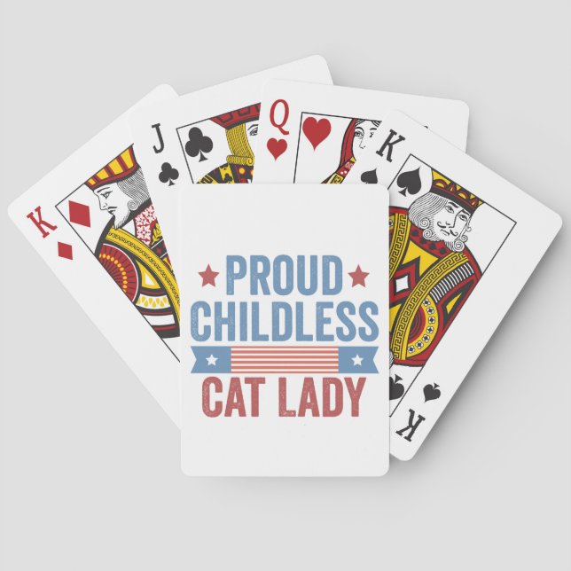 Childless Cat Lady 2024 Poker Cards (Back)