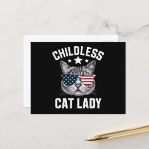 Childless Cat Lady 2024 Postcard