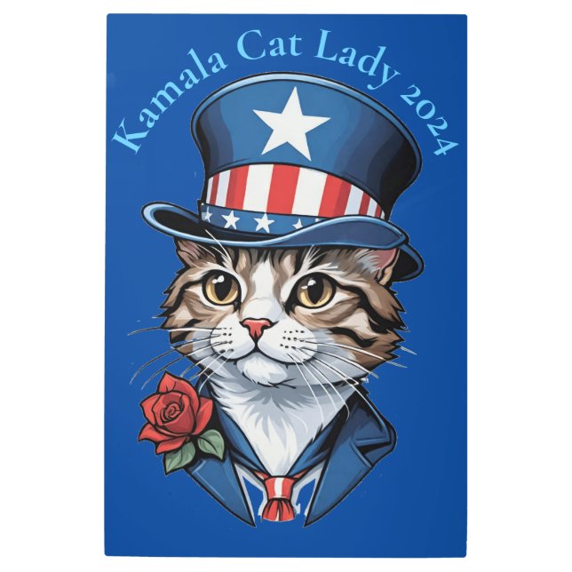 Childless Cat Lady 2024 Thunder_Cove Metal Print (Front)