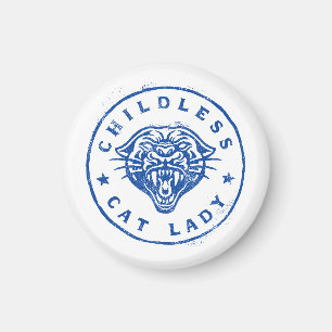 Childless Cat Lady Brave Proud Independent Magnet