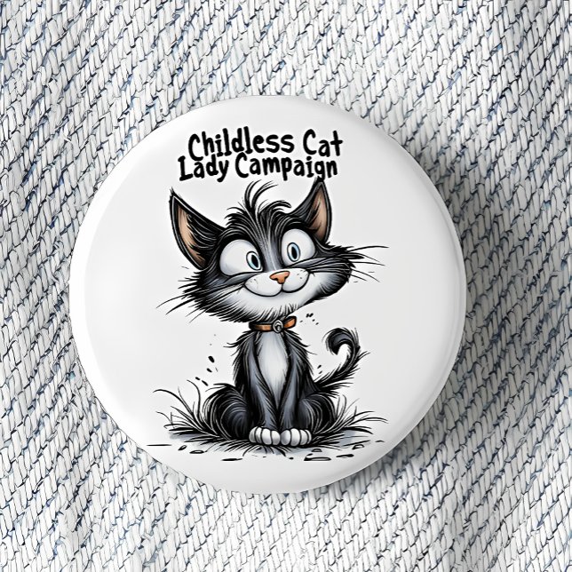 Childless Cat Lady Campaign Button (Creator Uploaded)