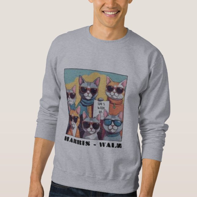 Childless cat lady childless cat ladies for Kamal Sweatshirt (Front)