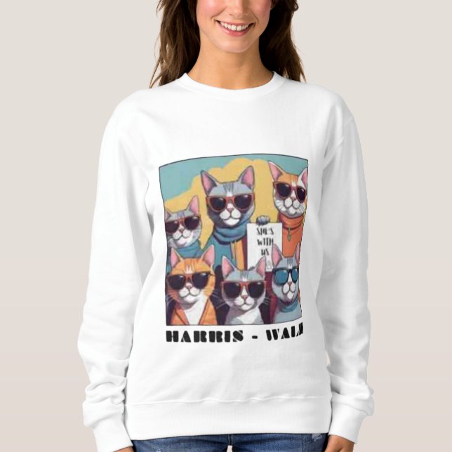 Childless cat lady childless cat ladies for Kamal Sweatshirt (Front)