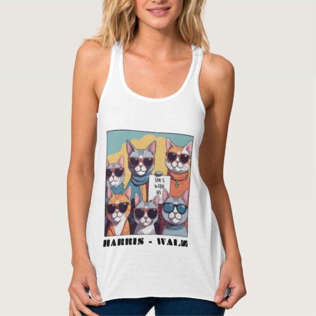 Childless cat lady childless cat ladies for Kamal Tank Top (Front)