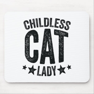 Childless Cat Lady Comma La Kamala Harris For Pres Mouse Pad