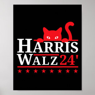 Childless Cat Lady For Kamala Harris Tim Wheimer V Poster