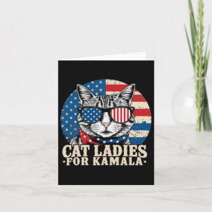 Childless Cat Lady For Kamala Harris Voting  Card