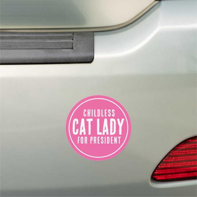 Childless  Cat Lady for Pesident Kamala Harris Car Magnet (In Situ)