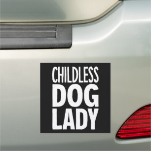 Childless Cat Lady Funny Vote 2024 Car Magnet
