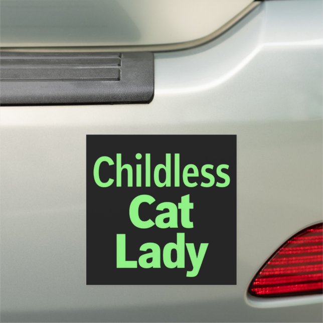 Childless Cat Lady Funny Vote 2024 Car Magnet (In Situ)
