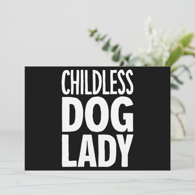 Childless Cat Lady Funny Vote 2024 Invitation (Standing Front)