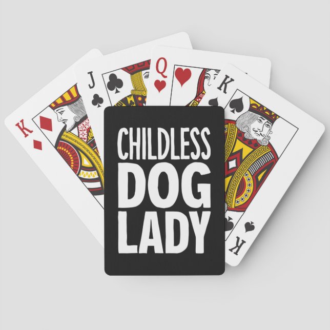 Childless Cat Lady Funny Vote 2024 Poker Cards (Back)
