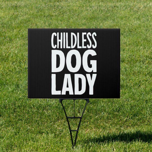 Childless Cat Lady Funny Vote 2024 Sign (Insitu)