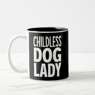 Childless Cat Lady Funny Vote 2024 Two-Tone Coffee Mug