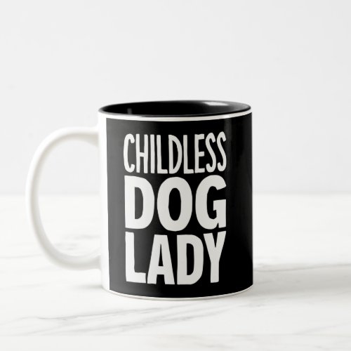 Childless Cat Lady Funny Vote 2024 Two_Tone Coffee Mug