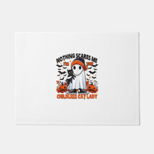 Childless Cat Lady Halloween Spooky Ghost Costume  Doormat