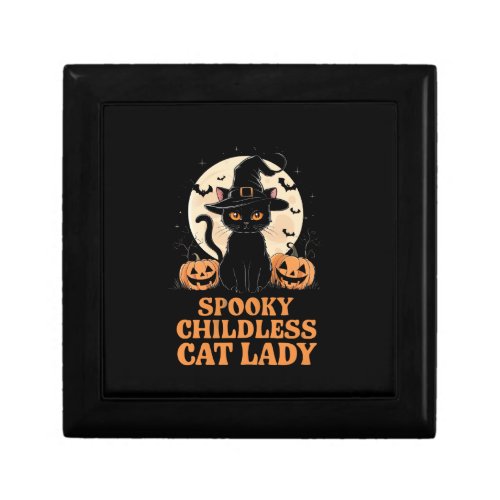 Childless Cat Lady Halloween Spooky Witch Election Gift Box