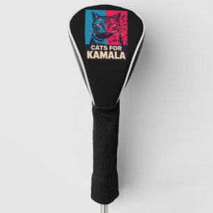 Childless Cat Lady is Voting Kamala Harris 2024 Golf Head Cover