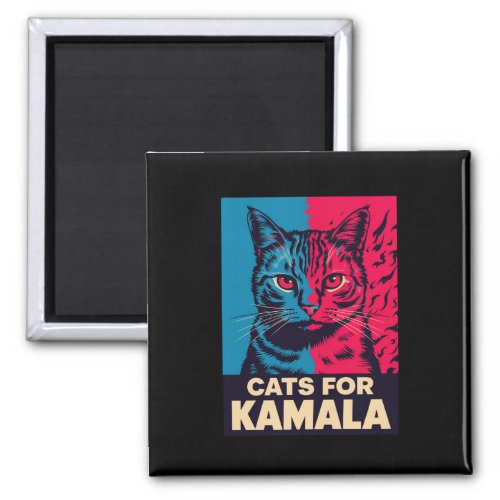 Childless Cat Lady is Voting Kamala Harris 2024 Magnet