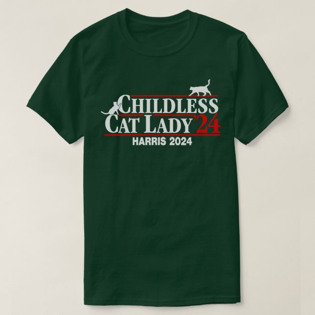 Childless Cat Lady Kamala  2024 Long Sleeve TShirt (Design Front)