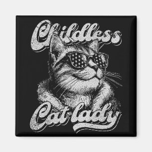 Childless Cat Lady Kamala Harris 2028 Magnet